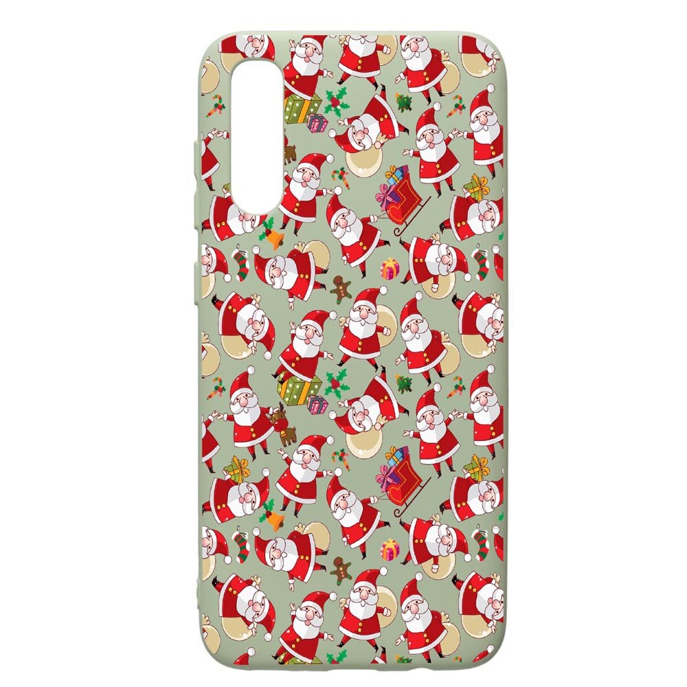 Husa de protectie Samsung Galaxy A70, Xmas, silicon, cu interiorul din material textil, protectie camera, Beryl, PGR315