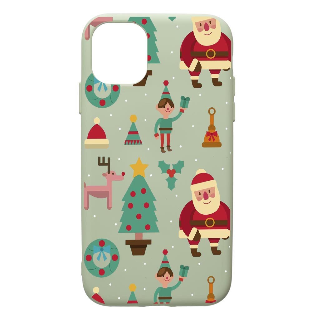 Husa de protectie Apple iPhone 11 Pro Max, Xmas, silicon, cu interiorul din material textil, protectie camera, Beryl, PGR320
