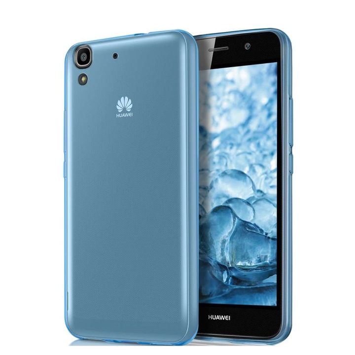 Huawei Ascend Y6 burkolat, szilikon, ultravékony, kék
