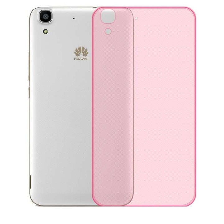 Капак Huawei Ascend Y6, силиконов, ултра тънък, розов