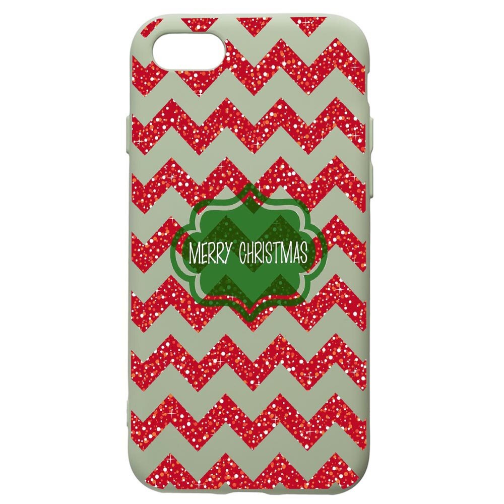 Husa de protectie Apple iPhone SE 2 / iPhone 8 / iPhone 7, Xmas, silicon, cu interiorul din material textil, protectie camera, Beryl, PGR316