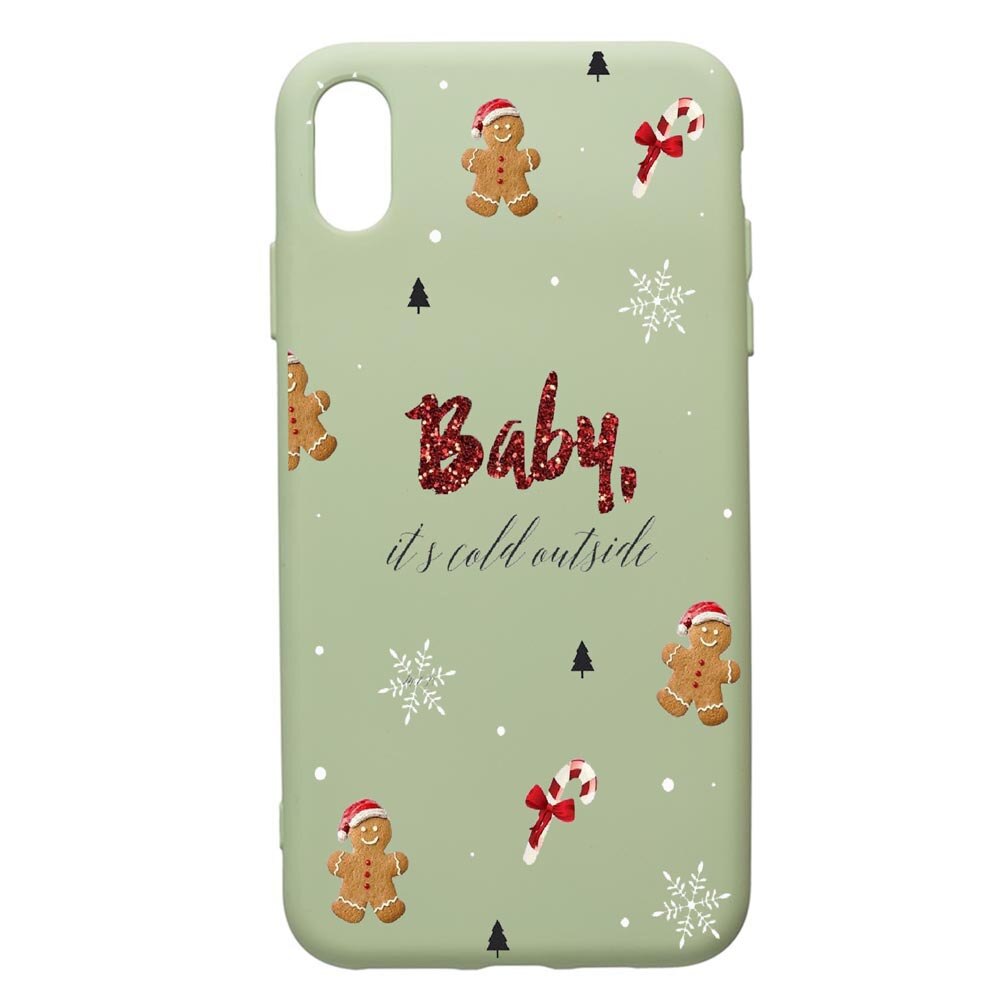 Husa de protectie Apple iPhone XS Max, Xmas, silicon, cu interiorul din material textil, protectie camera, Beryl, PGR319