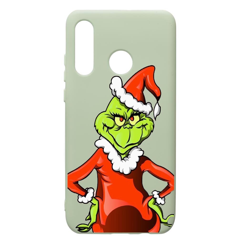 Husa de protectie Huawei P30 Lite, Xmas, silicon, cu interiorul din material textil, protectie camera, Beryl, PGR322
