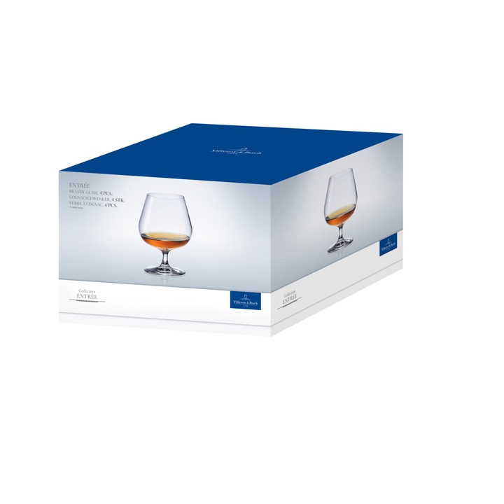 Комплект чаши за коняк Entree 347021, 0.40 л, 4 броя
