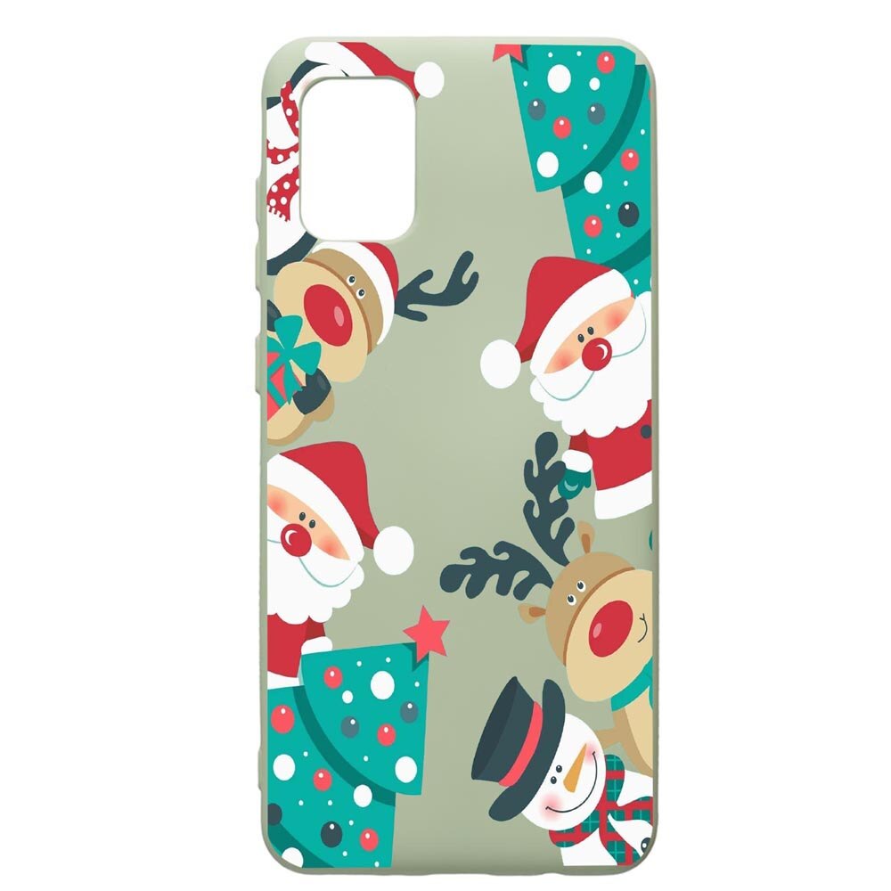 Husa de protectie Samsung Galaxy A71, Xmas Grinch, silicon, cu interiorul din material textil, protectie camera, Beryl, PGR338
