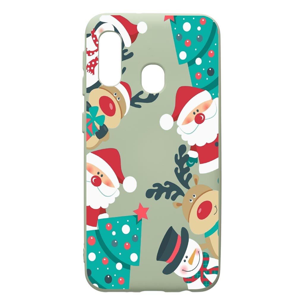 Husa de protectie Samsung Galaxy A20e, Xmas Grinch, silicon, cu interiorul din material textil, protectie camera, Beryl, PGR338