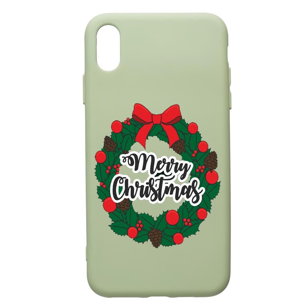 Husa de protectie Huawei Y6 2019, Merry Christmas, silicon, cu interiorul din material textil, protectie camera, Beryl, PGR346