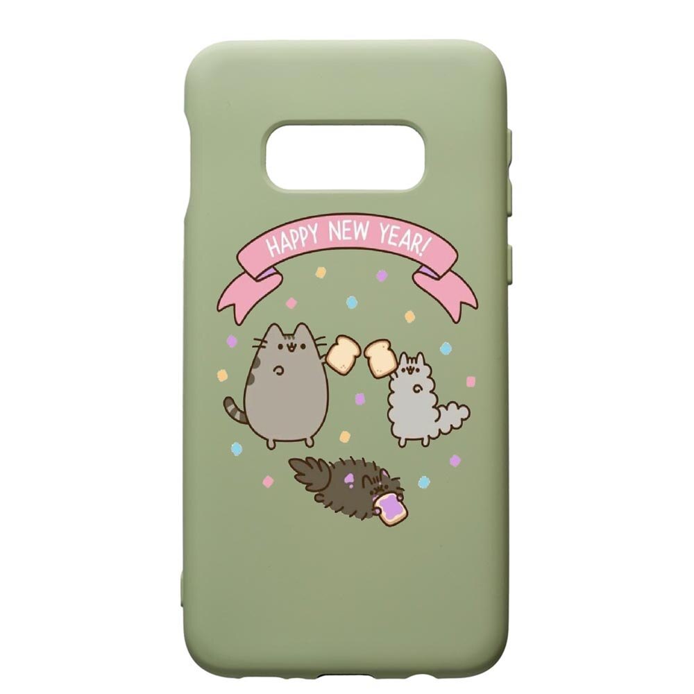 Husa de protectie Samsung Galaxy S10E, Happy New Year, silicon, cu interiorul din material textil, protectie camera, Beryl, PGR356