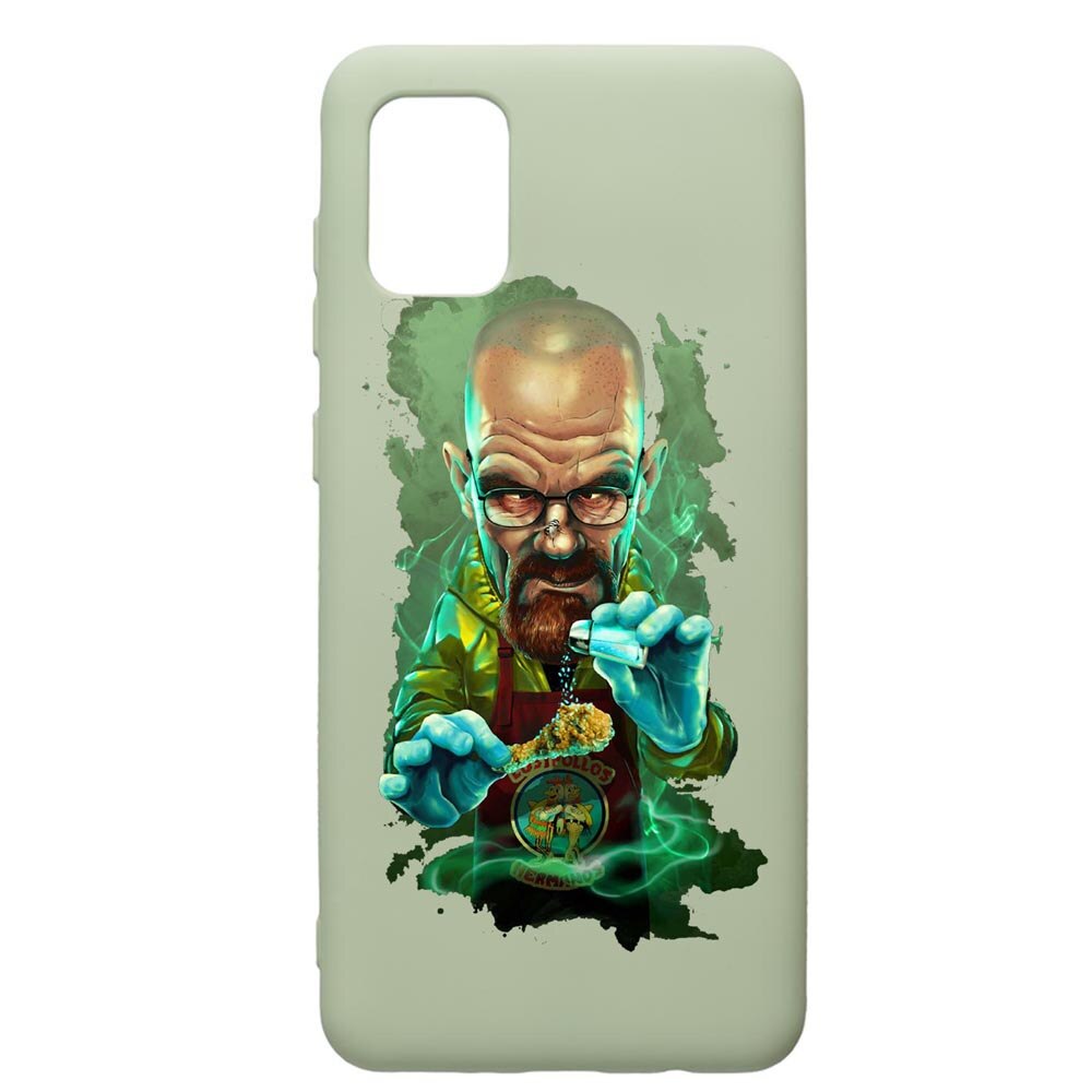 Husa de protectie Samsung Galaxy A71, Breaking Bad, silicon, cu interiorul din material textil, protectie camera, Beryl, PGR367