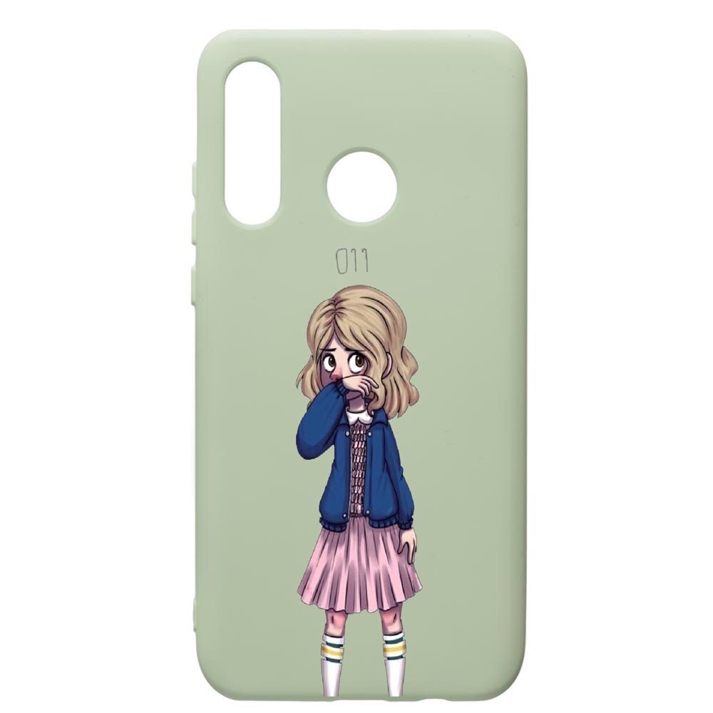 Husa de protectie Huawei P30 Lite, Stranger Things, silicon, cu interiorul din material textil, protectie camera, Beryl, PGR371