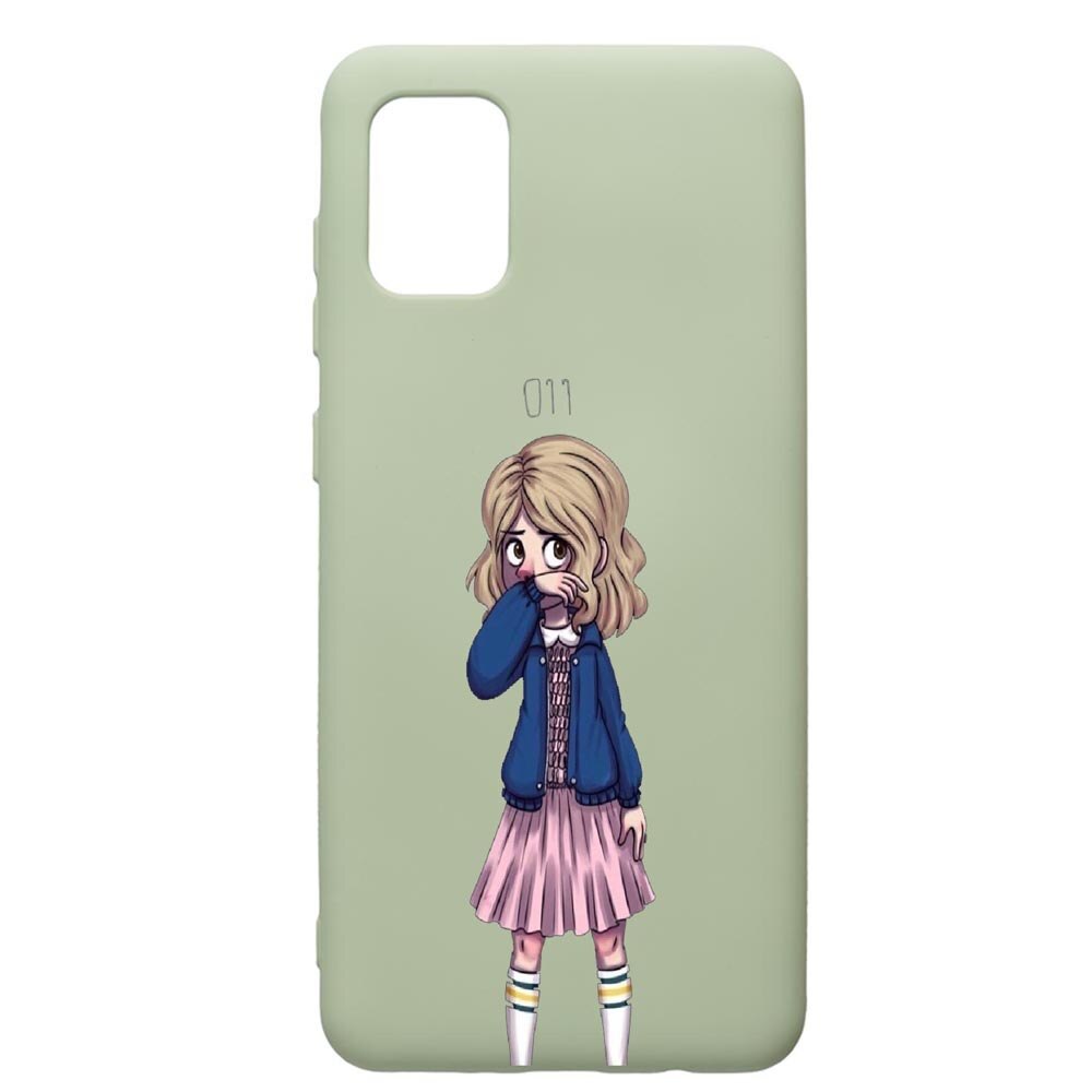 Husa de protectie Samsung Galaxy A71, Stranger Things, silicon, cu interiorul din material textil, protectie camera, Beryl, PGR371