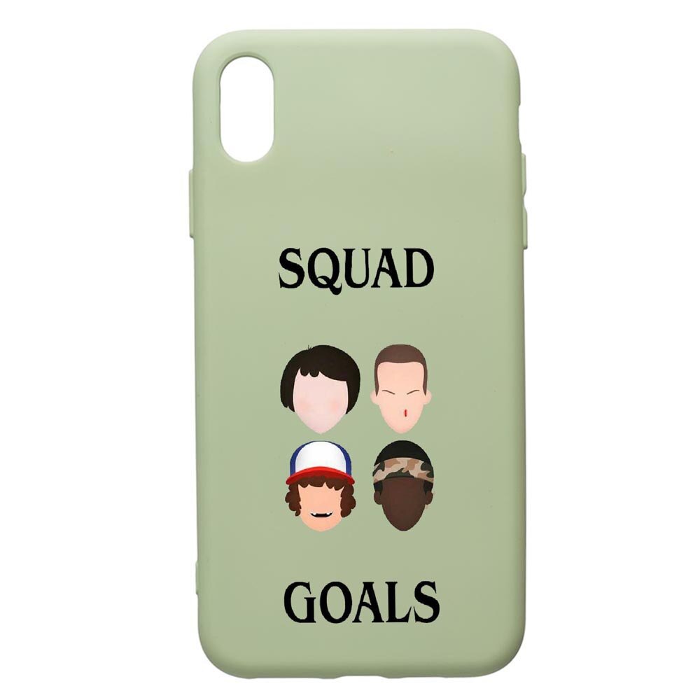 Husa de protectie Apple iPhone XS Max, Stranger Things, silicon, cu interiorul din material textil, protectie camera, Beryl, PGR374