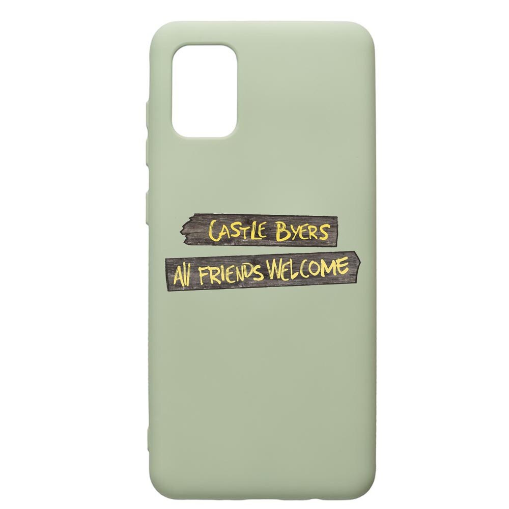 Husa de protectie Samsung Galaxy A71, Stranger Things, silicon, cu interiorul din material textil, protectie camera, Beryl, PGR375