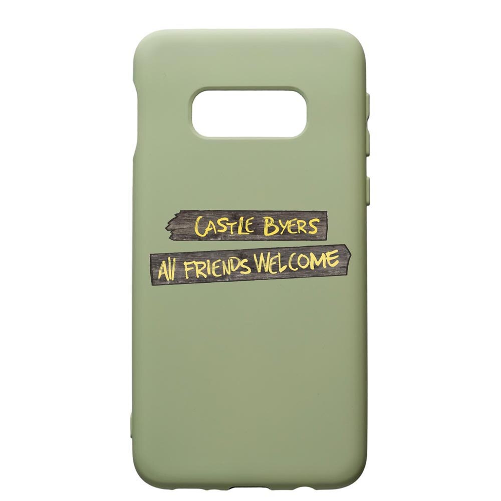 Husa de protectie Samsung Galaxy S10, Stranger Things, silicon, cu interiorul din material textil, protectie camera, Beryl, PGR375