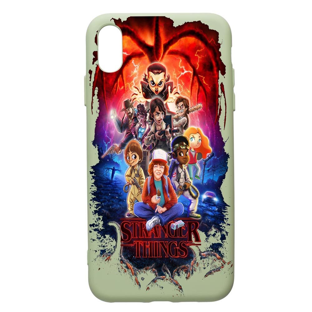 Husa de protectie Samsung Galaxy A10, Stranger Things, silicon, cu interiorul din material textil, protectie camera, Beryl, PGR377