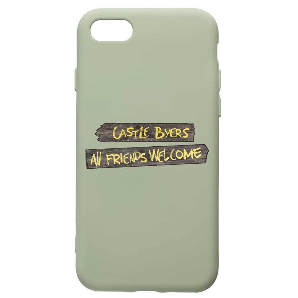 Husa de protectie Apple iPhone SE 2 / iPhone 8 / iPhone 7, Stranger Things, silicon, cu interiorul din material textil, protectie camera, Beryl, PGR375