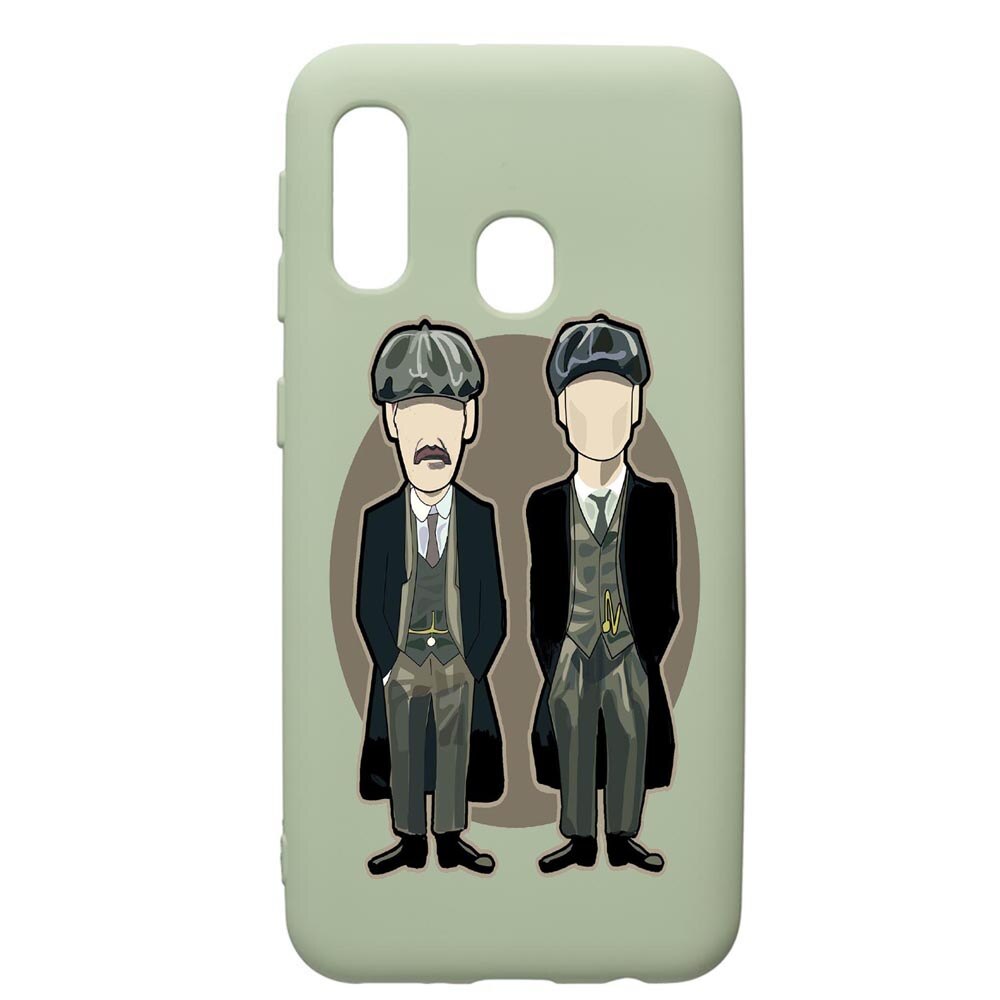 Husa de protectie Samsung Galaxy A40, Peaky Blinders, silicon, cu interiorul din material textil, protectie camera, Beryl, PGR383