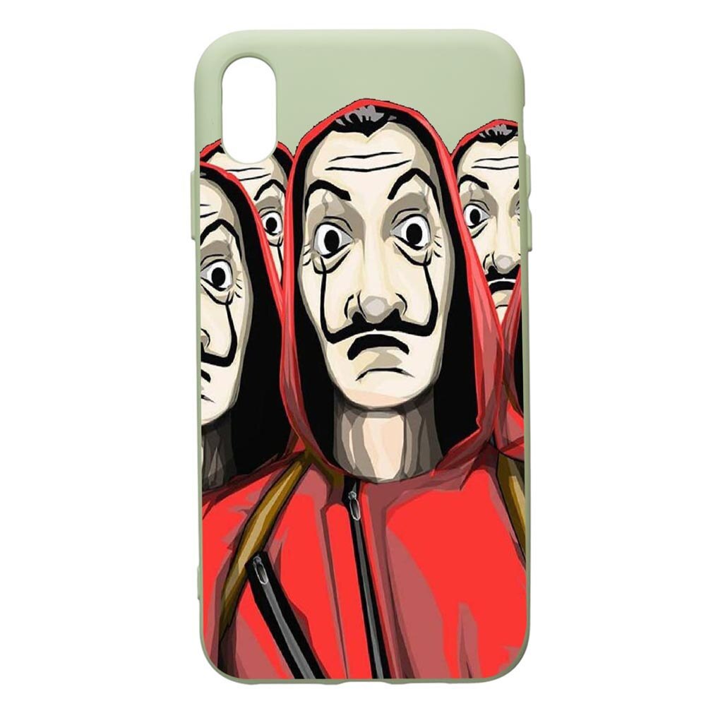 Husa de protectie Samsung Galaxy A10, La Casa De Papel, silicon, cu interiorul din material textil, protectie camera, Beryl, PGR390