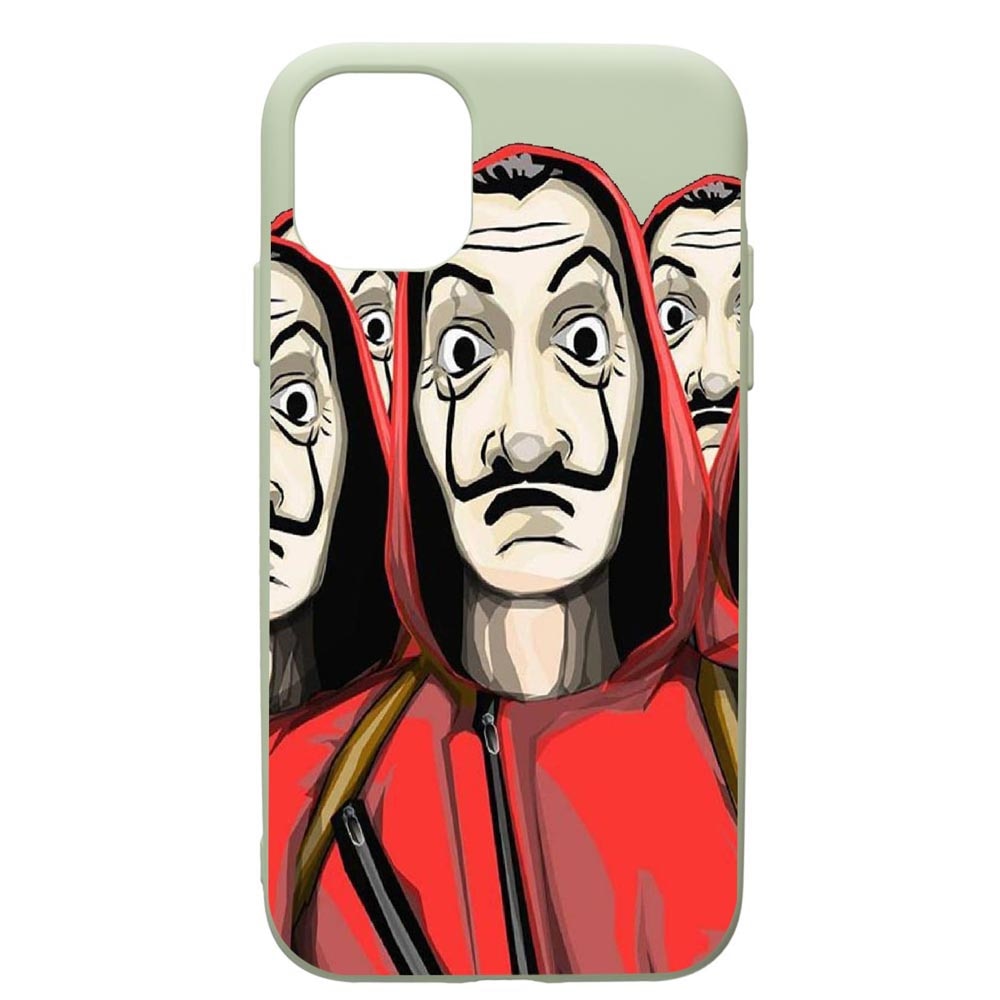 Husa de protectie Apple iPhone 11 Pro Max, La Casa De Papel, silicon, cu interiorul din material textil, protectie camera, Beryl, PGR390