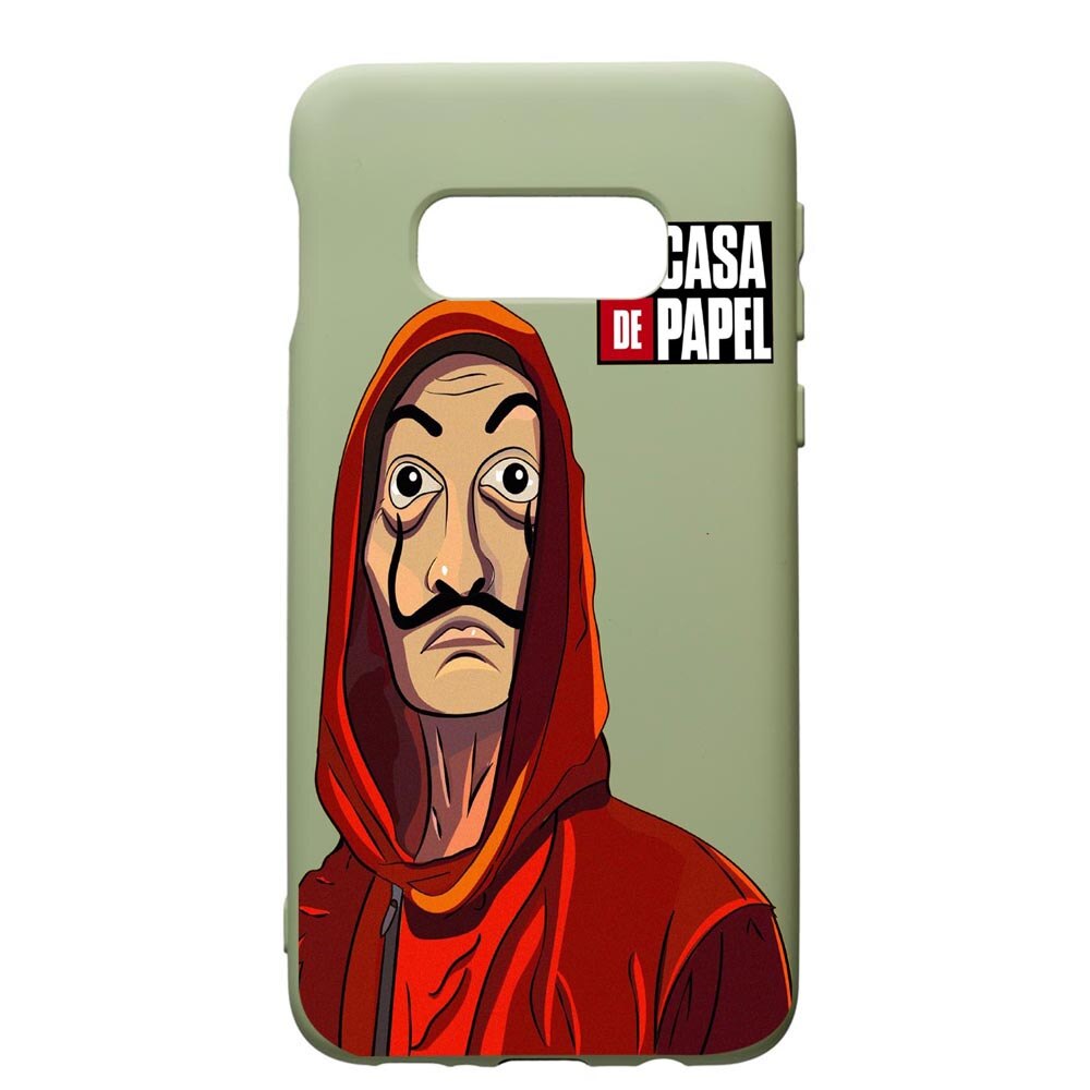 Husa de protectie Samsung Galaxy S10E, La Casa De Papel, silicon, cu interiorul din material textil, protectie camera, Beryl, PGR389