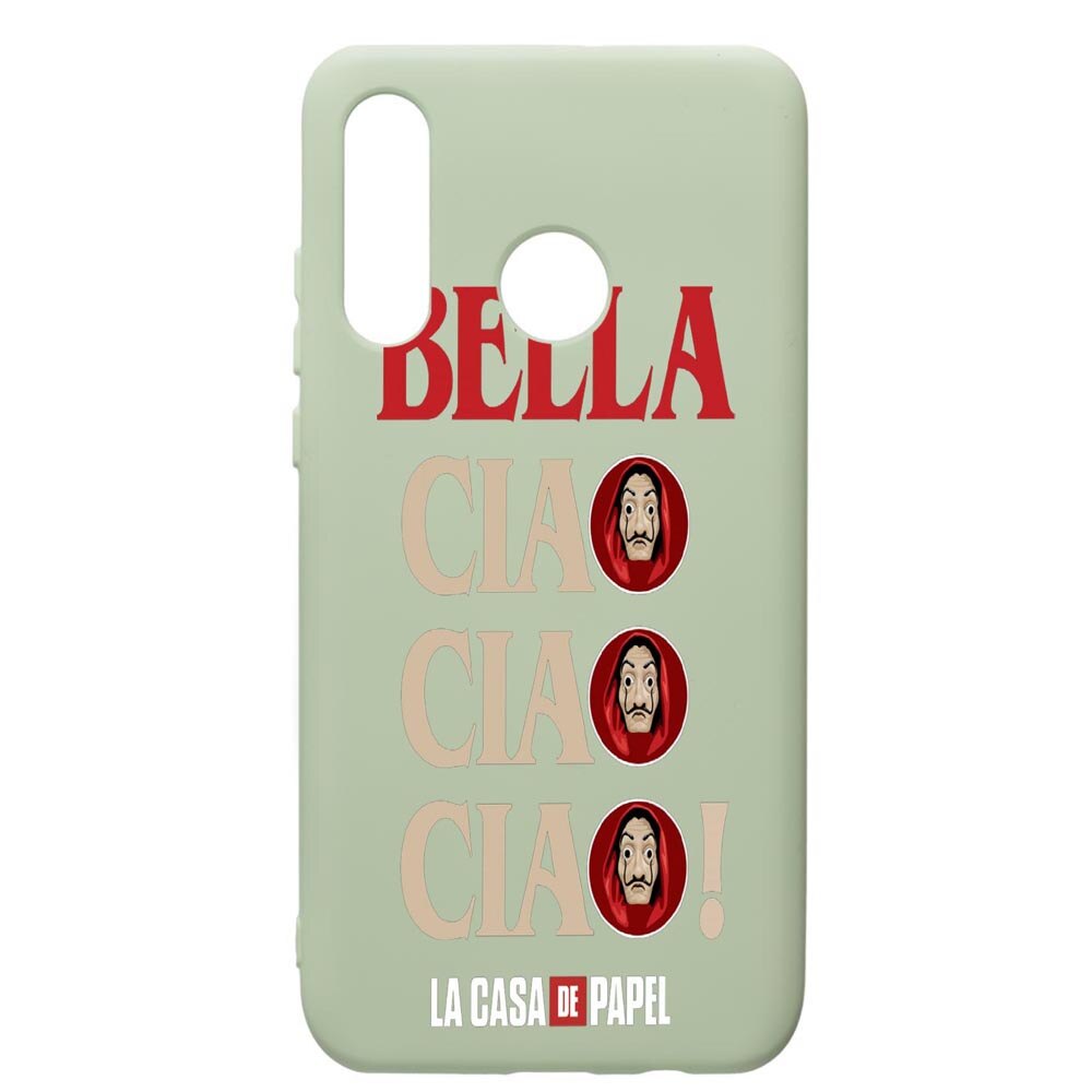 Husa de protectie Huawei P40 Lite E / Y7p, La Casa De Papel - Ciao Bella, silicon, cu interiorul din material textil, protectie camera, Beryl, PGR391