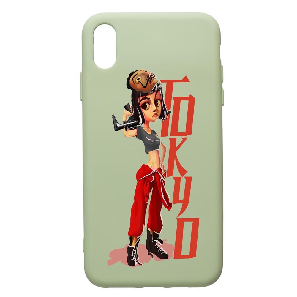 Husa de protectie Samsung Galaxy A10, La Casa De Papel, silicon, cu interiorul din material textil, protectie camera, Beryl, PGR394