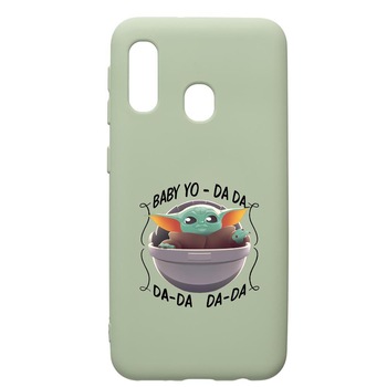 Husa de protectie Samsung Galaxy A20e, Star Wars Baby Yoda, silicon, cu interiorul din material textil, protectie camera, Beryl, PGR399 Husa de protectie Samsung Galaxy A20e, Star Wars Baby Yoda, silicon, cu interiorul din material textil, protectie camera, Beryl, PGR399