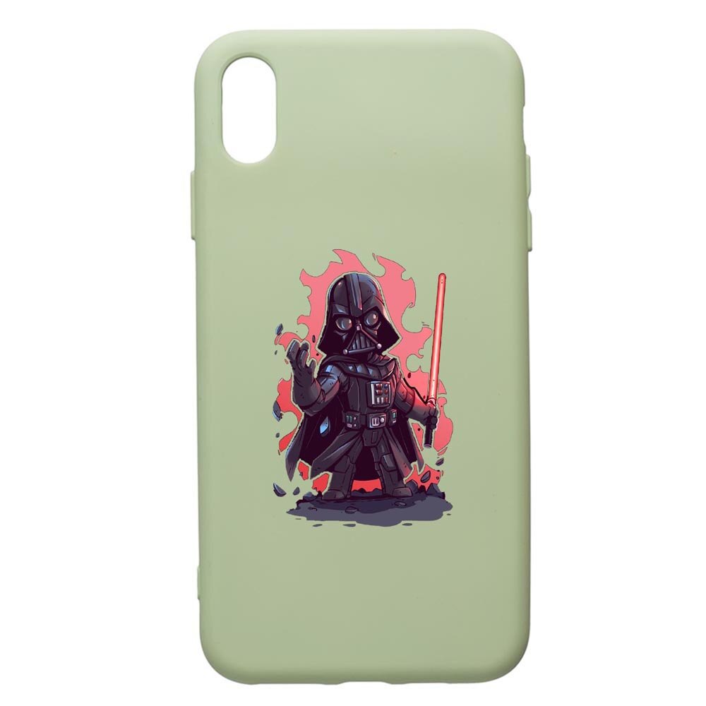 Husa de protectie Apple iPhone XS Max, Star Wars Darth Vader, silicon, cu interiorul din material textil, protectie camera, Beryl, PGR402