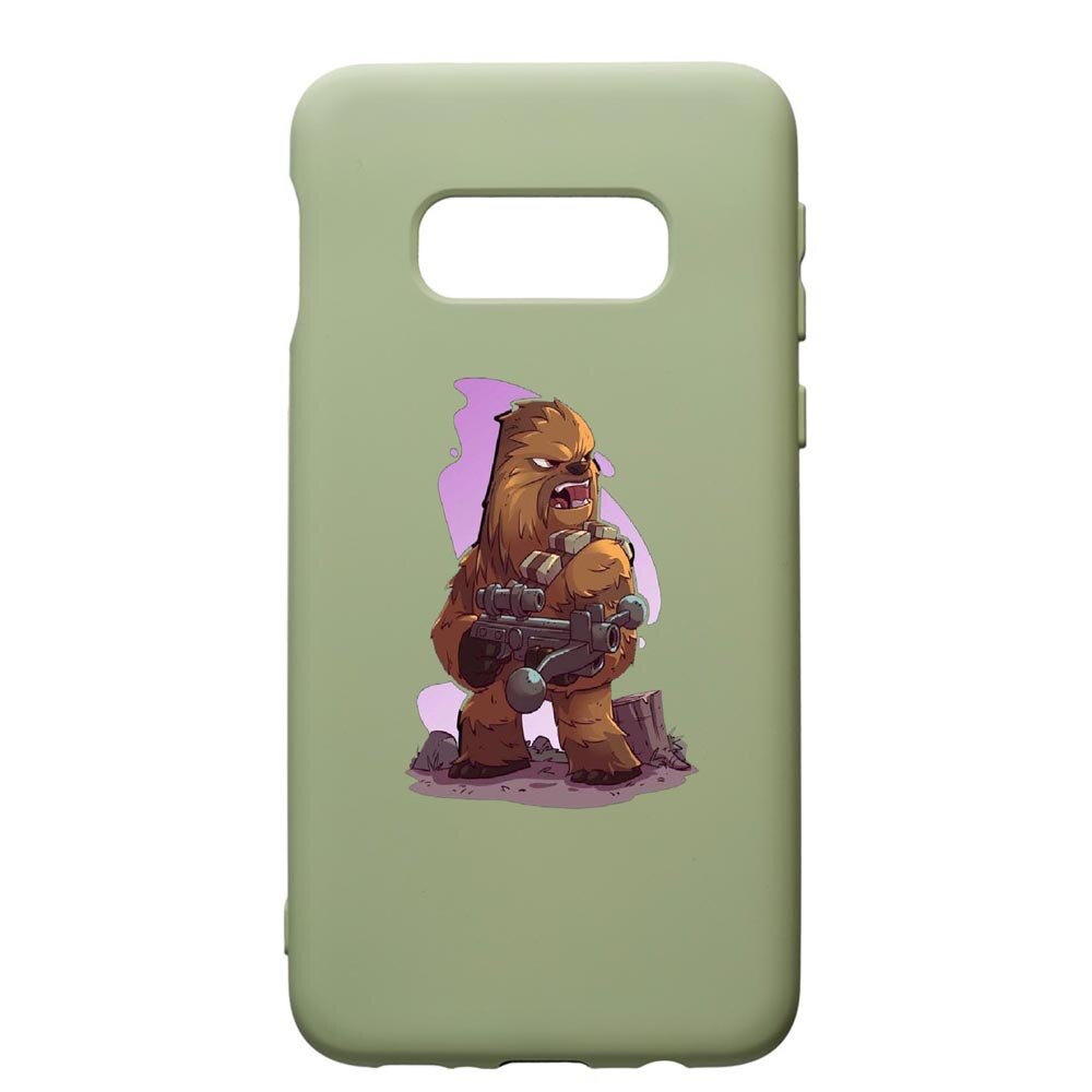 Husa de protectie Samsung Galaxy S10E, Star Wars Chewbacca, silicon, cu interiorul din material textil, protectie camera, Beryl, PGR401