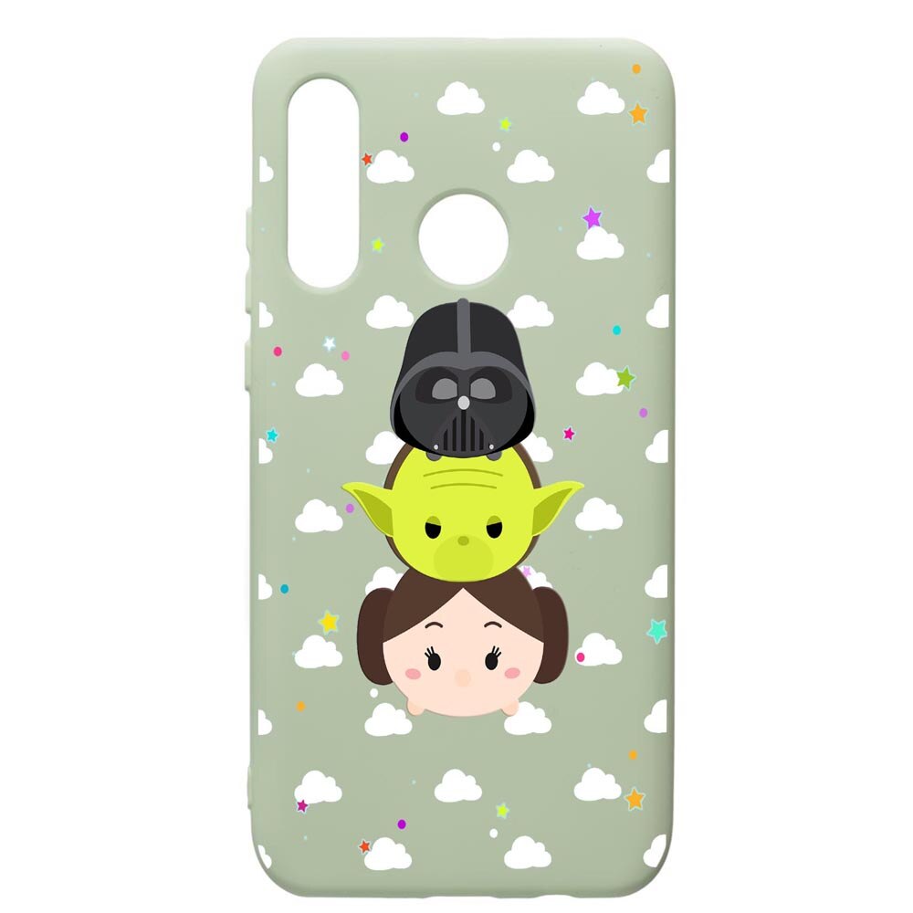 Husa de protectie Huawei P40 Lite E / Y7p, Star Wars, silicon, cu interiorul din material textil, protectie camera, Beryl, PGR404