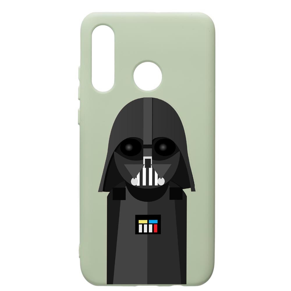 Husa de protectie Huawei P30 Lite, Star Wars Darth Vader, silicon, cu interiorul din material textil, protectie camera, Beryl, PGR405