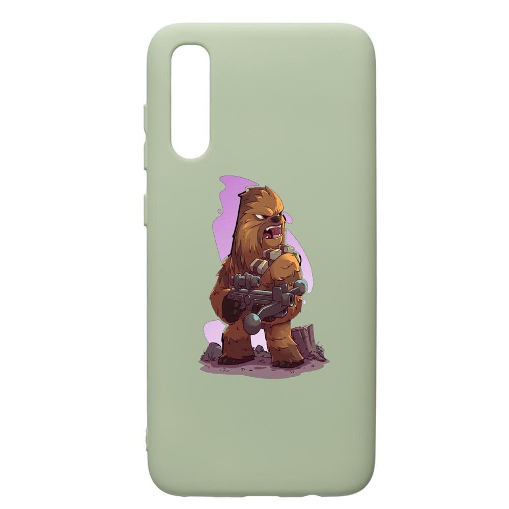 Husa de protectie Samsung Galaxy A70, Star Wars Chewbacca, silicon, cu interiorul din material textil, protectie camera, Beryl, PGR401