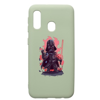 Husa de protectie Samsung Galaxy A20e, Star Wars Darth Vader, silicon, cu interiorul din material textil, protectie camera, Beryl, PGR402 Husa de protectie Samsung Galaxy A20e, Star Wars Darth Vader, silicon, cu interiorul din material textil, protectie camera, Beryl, PGR402