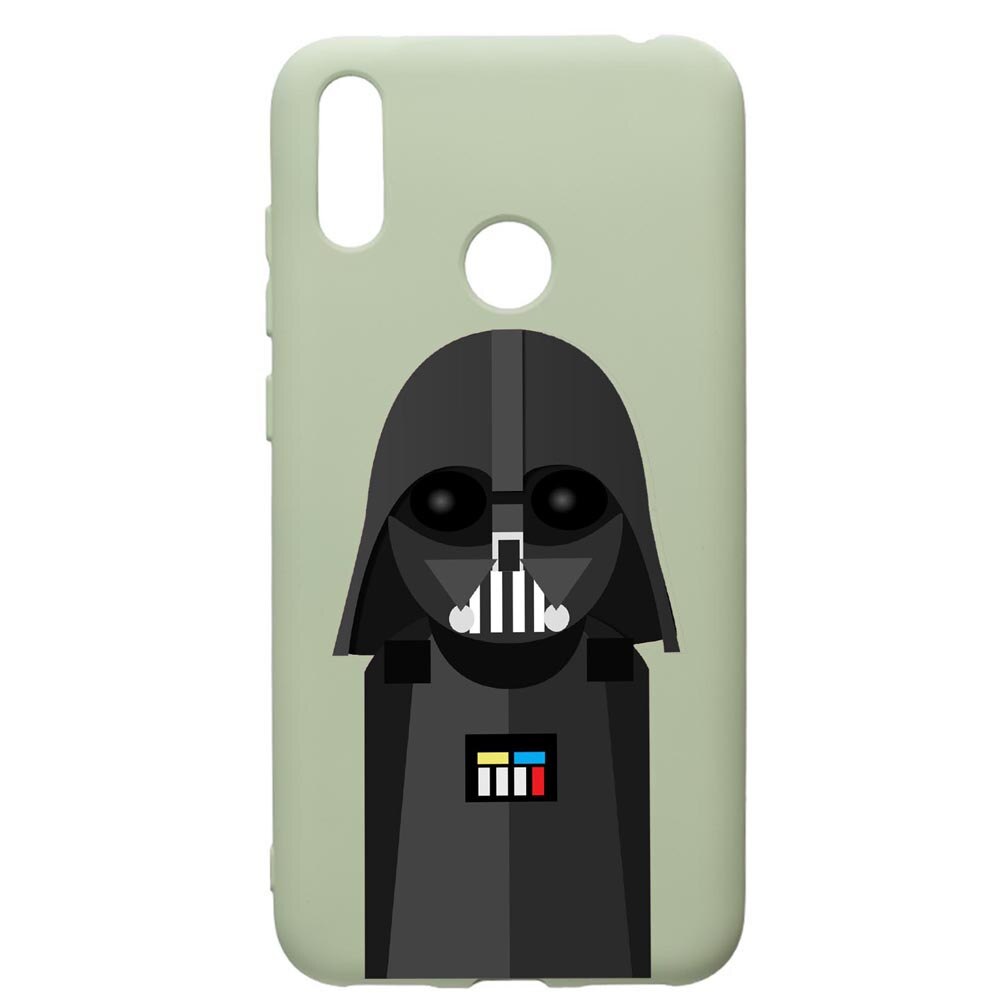 Husa de protectie Huawei Y7 2019, Star Wars Darth Vader, silicon, cu interiorul din material textil, protectie camera, Beryl, PGR405