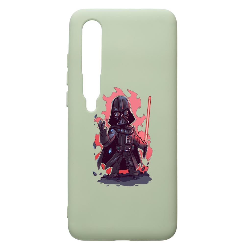 Husa de protectie Xiaomi Mi 10 / Mi 10 Pro, Star Wars Darth Vader, silicon, cu interiorul din material textil, protectie camera, Beryl, PGR402