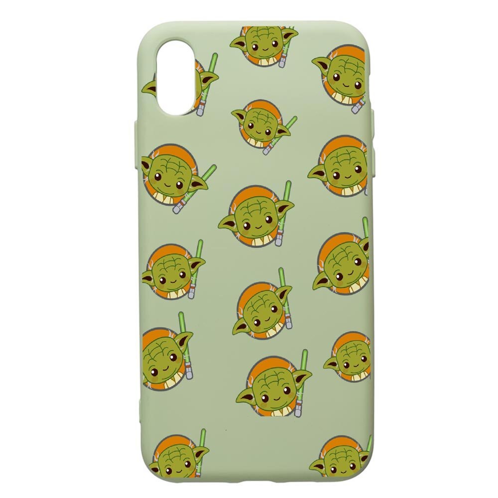 Husa de protectie Apple iPhone XS Max, Star Wars Baby Yoda, silicon, cu interiorul din material textil, protectie camera, Beryl, PGR420