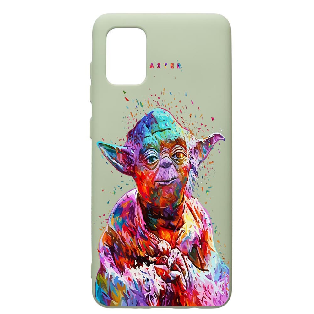 Husa de protectie Samsung Galaxy A41, Star Wars Yoda, silicon, cu interiorul din material textil, protectie camera, Beryl, PGR409
