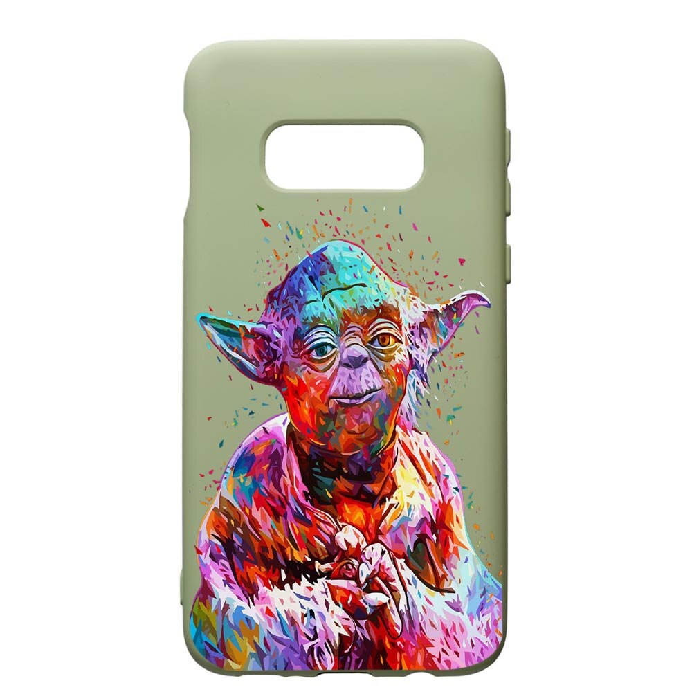 Husa de protectie Samsung Galaxy S10E, Star Wars Yoda, silicon, cu interiorul din material textil, protectie camera, Beryl, PGR409