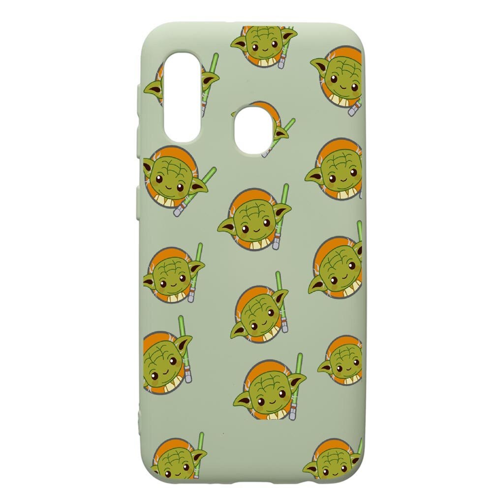 Husa de protectie Samsung Galaxy A20e, Star Wars Baby Yoda, silicon, cu interiorul din material textil, protectie camera, Beryl, PGR420