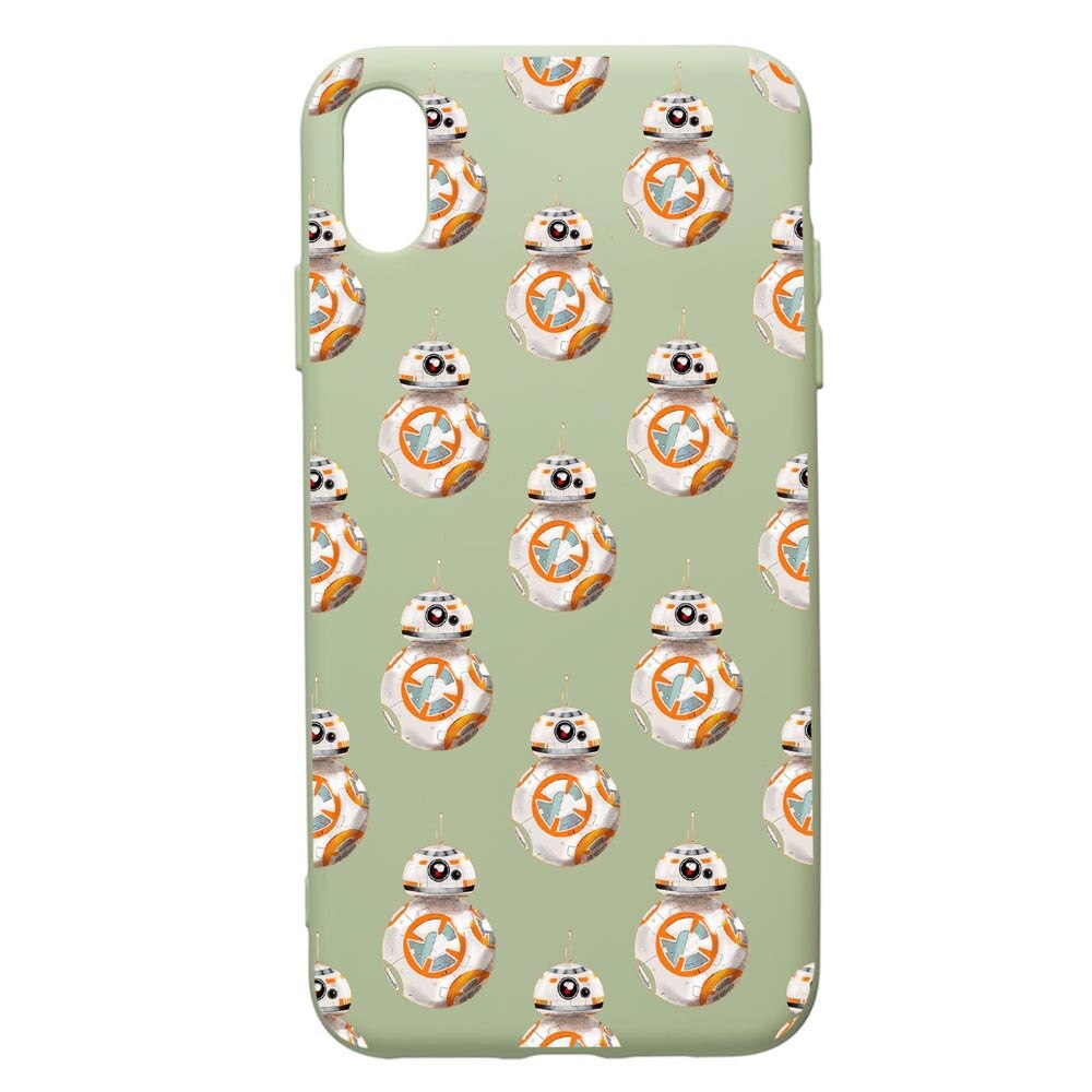 Husa de protectie Apple iPhone XS Max, Star Wars Droids, silicon, cu interiorul din material textil, protectie camera, Beryl, PGR421