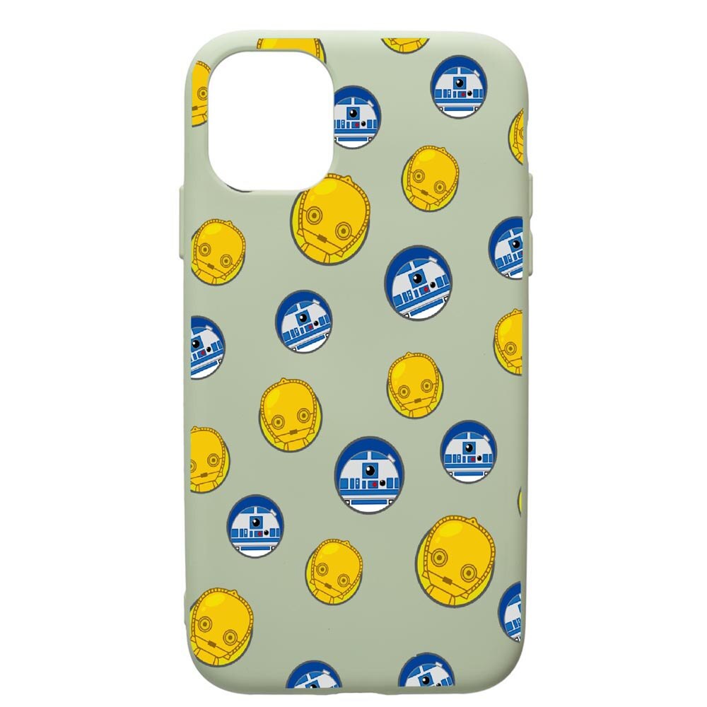 Husa de protectie Apple iPhone 12 Mini, Star Wars Droids, silicon, cu interiorul din material textil, protectie camera, Beryl, PGR422
