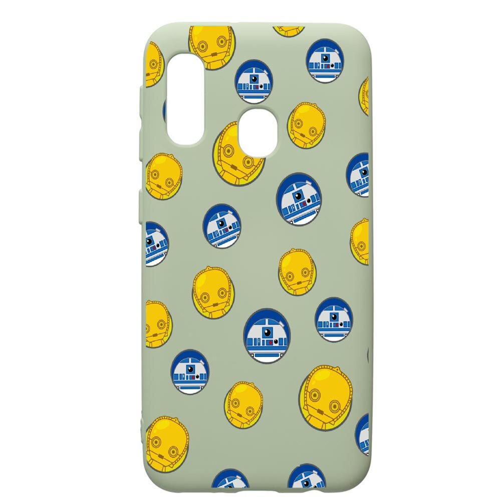 Husa de protectie Samsung Galaxy A40, Star Wars Droids, silicon, cu interiorul din material textil, protectie camera, Beryl, PGR422