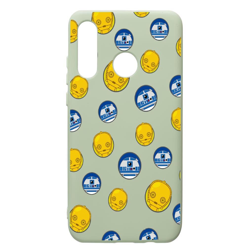 Husa de protectie Huawei P30 Lite, Star Wars Droids, silicon, cu interiorul din material textil, protectie camera, Beryl, PGR422