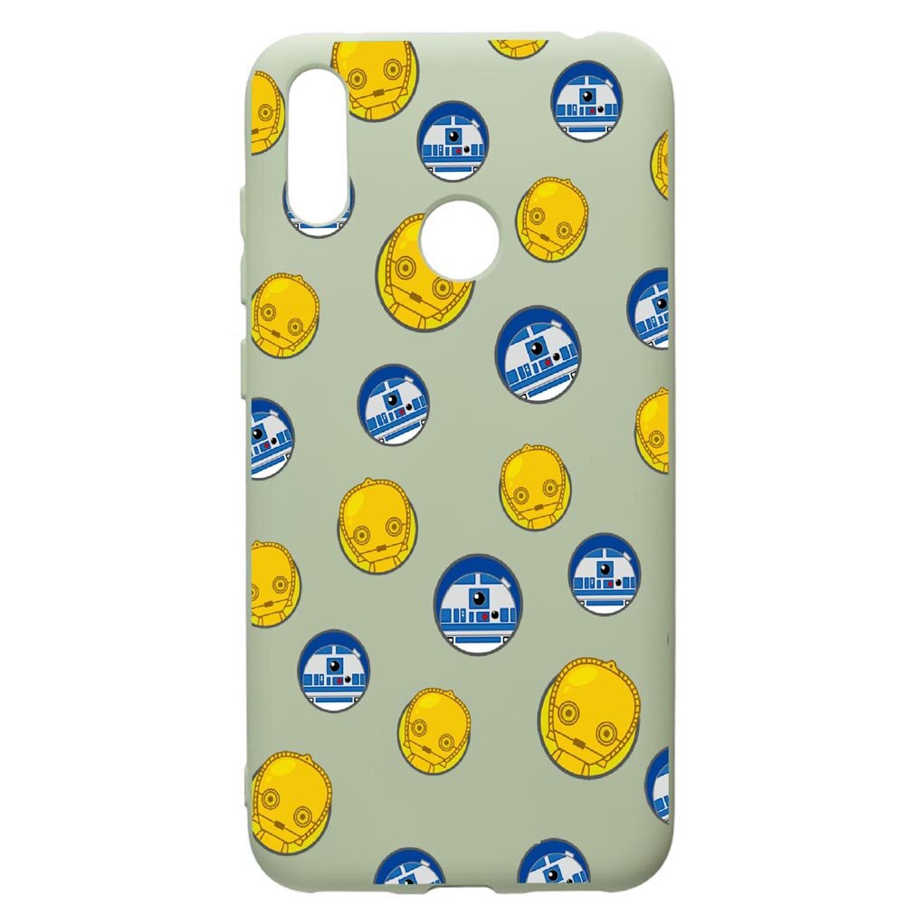 Husa de protectie Huawei Y7 2019, Star Wars Droids, silicon, cu interiorul din material textil, protectie camera, Beryl, PGR422