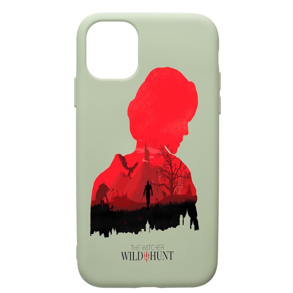 Husa de protectie Apple iPhone 11 Pro, The Witcher, silicon, cu interiorul din material textil, protectie camera, Beryl, PGR428