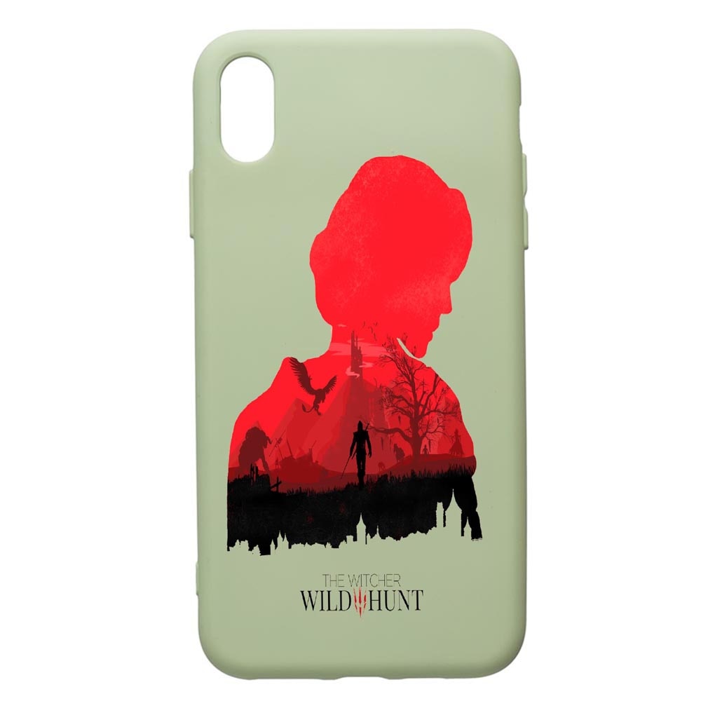 Husa de protectie Apple iPhone XS / X, The Witcher, silicon, cu interiorul din material textil, protectie camera, Beryl, PGR428