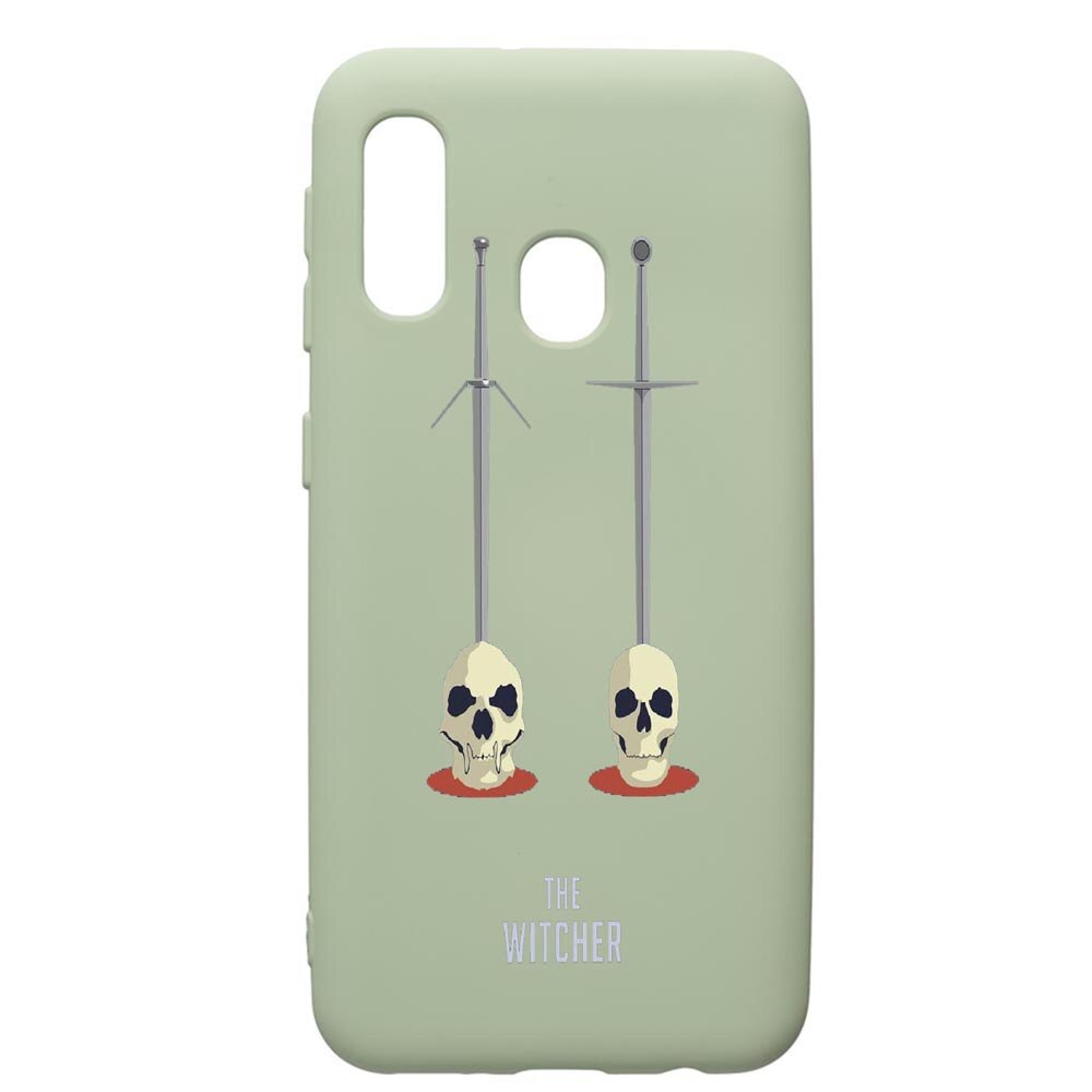 Husa de protectie Samsung Galaxy A40, The Witcher, silicon, cu interiorul din material textil, protectie camera, Beryl, PGR430