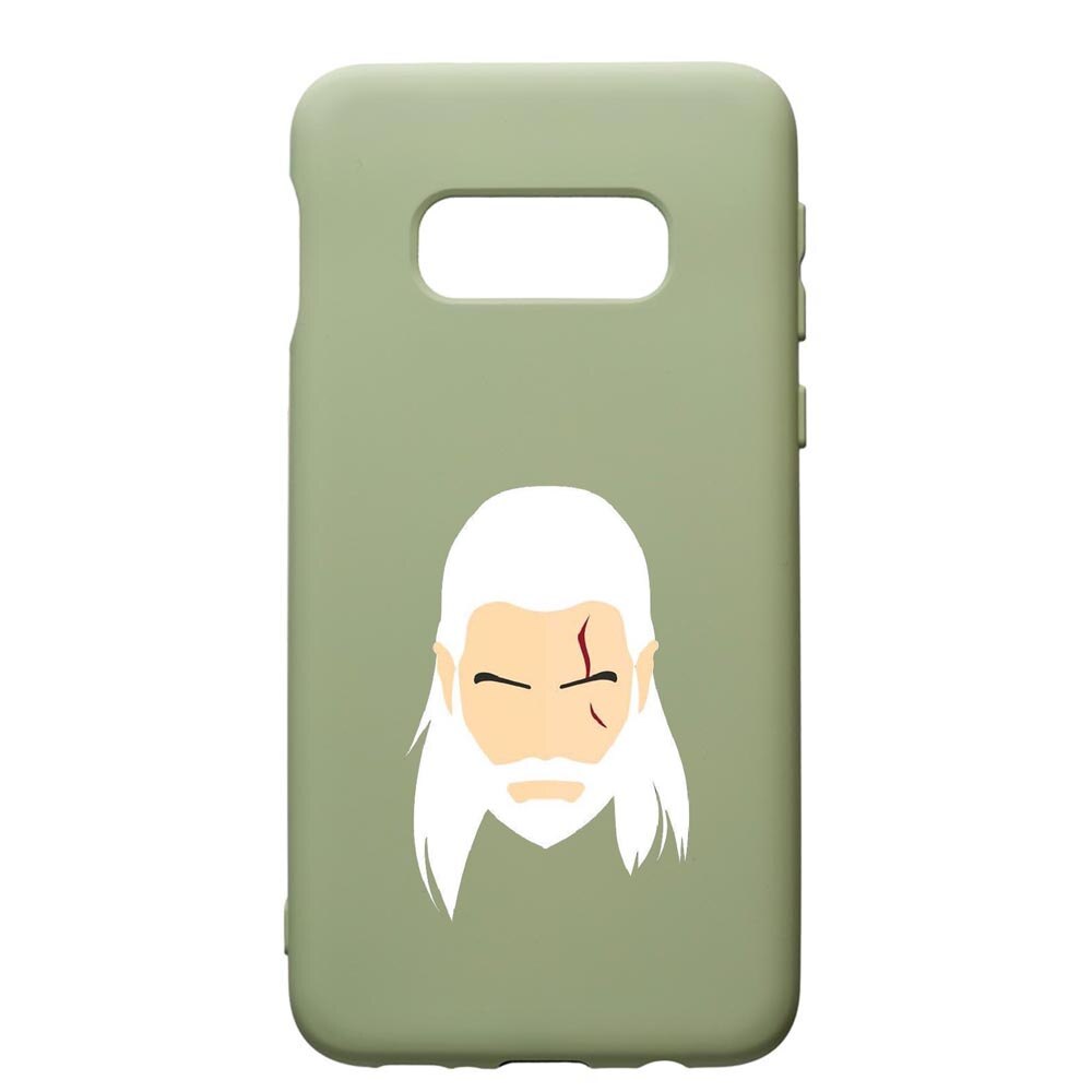 Husa de protectie Samsung Galaxy S10, The Witcher, silicon, cu interiorul din material textil, protectie camera, Beryl, PGR435