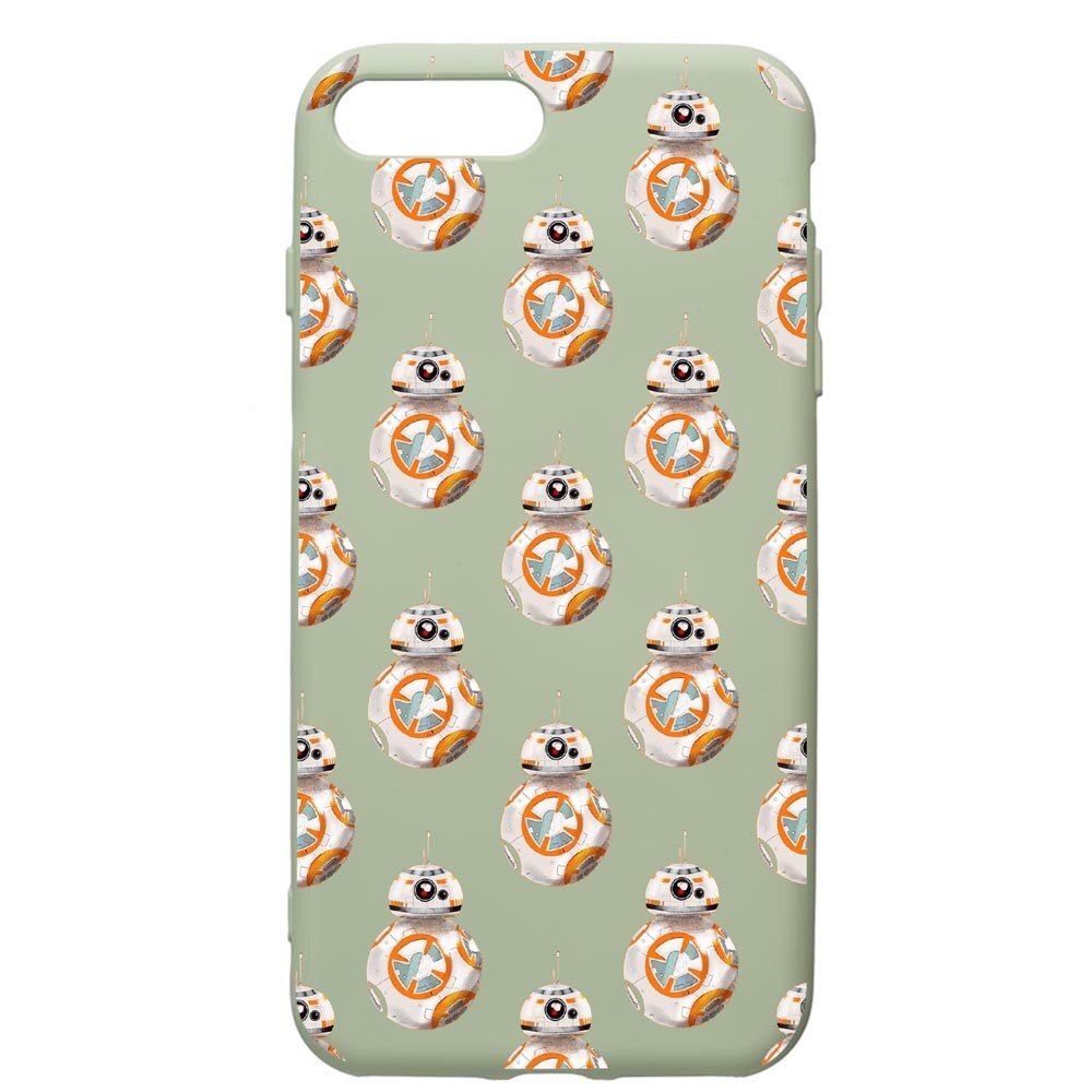 Husa de protectie Apple iPhone 8 Plus / iPhone 7 Plus, Star Wars Droids, silicon, cu interiorul din material textil, protectie camera, Beryl, PGR421
