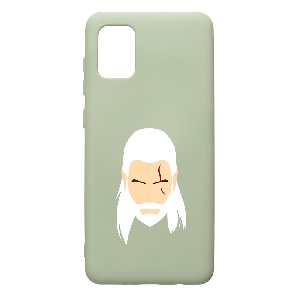 Husa de protectie Samsung Galaxy A71, The Witcher, silicon, cu interiorul din material textil, protectie camera, Beryl, PGR435